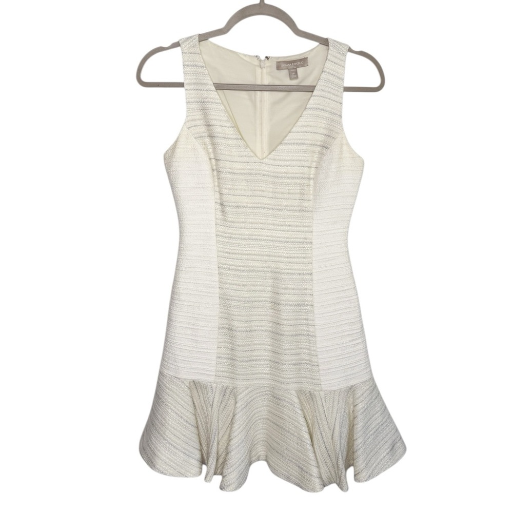 BANANA REPUBLIC Textured Drop Waist Dress Size 0P Petite